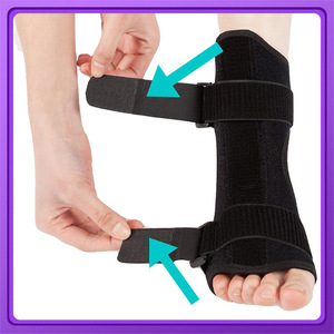 Foot Brace Dorsal Night Splint One Size Adjustable For Right And Left Foot <b>Support</b> Arch Corrector <b>Instep</b> Fixation Black ZXC - Product Image 4
