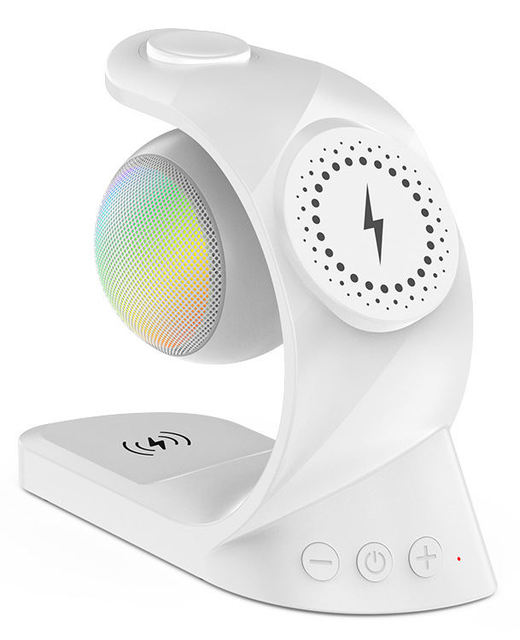 4 in 1 Magnetic Fast Chargers Speakers for Mobile Phone Earphones Watch Wireless Charging Multifunction Bluetooth Speakers