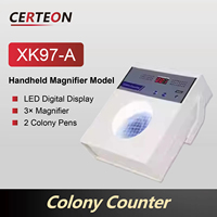Compteur de colonies LED numérique semi automatique pour boîtes de Pétri 110mm en laboratoire de microbiologie
