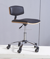 Contreplaqué populaire Chaise avec Coussin PU Chaise de Bureau En Bois pour une utilisation bureautique HY5011-1