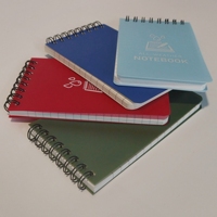 Carnet de notes en papier de pierre imperméable PP Cover 2026 pour l'extérieur, format 3" x 5", carnet de poche toutes saisons, bloc-notes à spirale supérieure