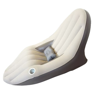 Canapé-lit gonflable automatique avec pompe électrique intégrée, chaise longue gonflable portable pour le camping, le jardin, le bureau - Product Image 1