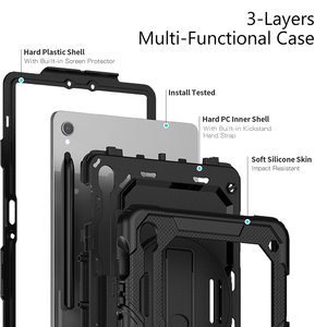 Per Samsung <span class=keywords><strong>Galaxy</strong></span> <span class=keywords><strong>Tab</strong></span> S9 11 "2023 X710 spesse in Silicone tracolla custodia custodia per animali da compagnia protezione pesante - Product Image 6