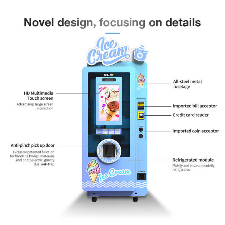 TCN Ice Cream Vending Machine Robot Price - Soft Ice Cream for Sale