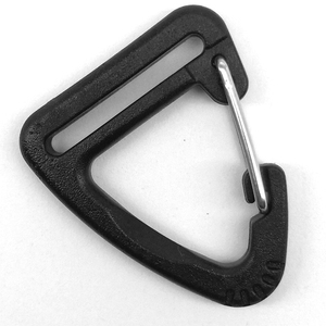 Plástico Pequeno Mini Mosquetão Preto Gancho Bagagem Triângulo Metálico para Montanhismo Sacos Viagem Triângulo Ganchos - Product Image 2