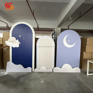 SMOOTH Top Quality White PVC Arch <b>Backdrop</b> Wedding Reception <b>Backdrop</b> for Party Banquet - Product Image 2