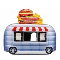 Burgers gonflables de camion de nourriture d'approvisionnement d'usine et barre gonflable démontable de support d'autobus de nourriture de voiture de cabine de frites pour la location