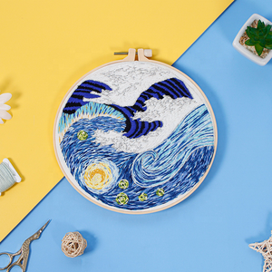 Kit de Broderie Paysage Européen Fait Main – Artisanat de Point de Croix et de Couture sur Tissu Imprimé en Coton pour Projets DIY - Product Image 3