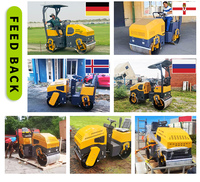 Mini-compacteurs vibrants autoportés à double tambour, moteur essence/diesel EPA, pompe hydraulique, pour travaux de construction - En promotion