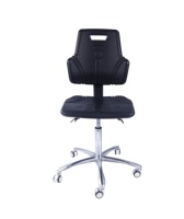 Chaise de bureau exécutive moderne en polyuréthane ESD en mousse PU avec hauteur réglable et cadre en aluminium pour le soulagement du stress