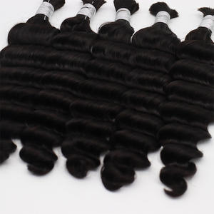 Cheveux en vrac en gros 100g 11A usine alignée cuticule en gros vierge vietnamien Extension de cheveux humains vague profonde couleur naturelle - Product Image 3