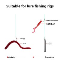 Plombs cylindriques Drop-Shot à changement rapide, en forme de goutte d'eau, 3,5g/5g, en plomb moulé sous pression pour montages Drop-Shot et lancer de leurres, 50 pièces par lot