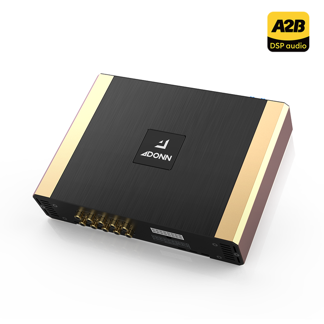 8 Input 10 Output Car DSP Amplifier 8*80W AB Class Fiber Coaxial External Bluetooth 96kHz/24Bit Equalizers & Crossovers Built-in