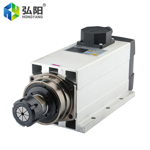<span class=keywords><strong>Moteur</strong></span> de <span class=keywords><strong>broche</strong></span> électrique HQD modèle GDF60-18Z/6.0 6.0KW 18000RPM avec mandrin ER32, refroidissement par air et roulement - Product Image 2