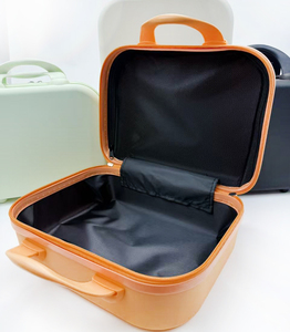 14 inç moda <span class=keywords><strong>Mini</strong></span> hafif su geçirmez kozmetik çantası taşınabilir fermuar kapatma küçük bavul plastik iplik - Product Image 5