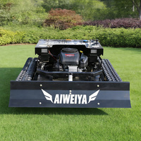 Tondeuse à gazon RC à chenilles CE EPA pour vergers, broyeur d'herbe pour terrains agricoles en pente