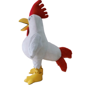 Disfraces de Mascota de Pollo de Peluche Blanco Hola / Disfraces de Mascota de Gallo / Disfraces de Mascota de Animal para Adultos - Product Image 2