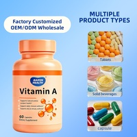 Suplemen Kesehatan Mata & Imunitas Premium Vitamin A 60 Kapsul Non-GMO Label Pribadi OEM/ODM