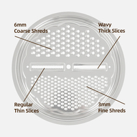 Ensemble de cuisine 3 pièces multifonctionnel en acier inoxydable : coupe-légumes, passoire, saladier, hachoir à légumes, râpe