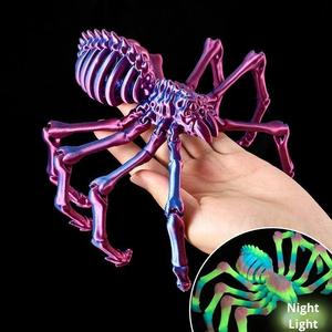 Modèle de jouet araignée squelette en plastique blanc, accessoire sur le thème des animaux pour enfants de 7 à 12 ans, unisexe, produit fini - Product Image 2