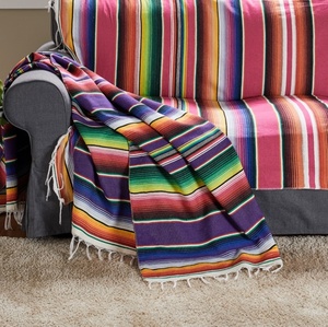 Manta mexicana Cubierta de mesa al aire libre Fiesta Manta de sarape mexicana Mantel <span class=keywords><strong>para</strong></span> decoraciones de boda de Fiesta Mexicana - Product Image 3
