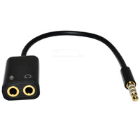 AUX 3.5mm Stéréo TRRS Audio Mâle vers Écouteur Casque Microphone Adaptateur pour PC et téléphone