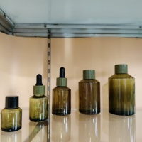 Échantillon de parfum en verre bouteille 15ml 20 ml 30ml 50ml 100 ml Brun Ambre bouteille En Verre cosmétique avec mist pompe de pulvérisation