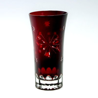 Verres à saké 120ml coupés à la main avec motif de feu d'artifice de fleur d'étoile de style japonais légèrement gravé par le fabricant