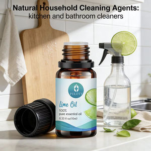 Aceite Esencial de Lima 100% Puro, Suministro al por Mayor, Muestra Gratuita, para Agentes de Limpieza Naturales para el Hogar y Limpiadores de Cocina y Baño - Product Image 1