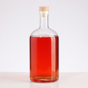 Fabricant 750ml super silex verre rond bouteilles d'<span class=keywords><strong>alcool</strong></span> pour la <span class=keywords><strong>vodka</strong></span> - Product Image 1