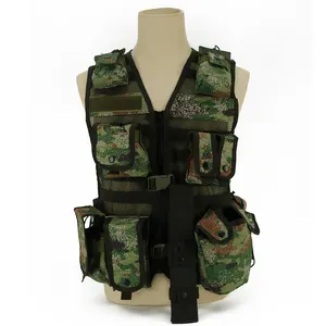 Multi-Pocket Tactical Mesh Vest Combat Armor Vests Security Hunting Outdoor CS Game Training Jacket