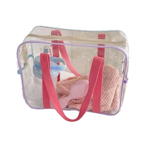 Bolso de hombro colorido y portátil, bonito y práctico, bolsa de natación de gran capacidad, bolsa de almacenamiento transparente - Product Image 5