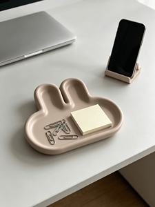 LEQU Molde de silicona para bandeja de conejos, alegre y divertido, con acabado liso tipo espejo, reutilizable para manualidades con resina, venta al por mayor - Product Image 5