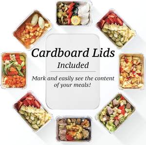 Disposable TakeAway To-go Food Container Custom Packing <b>Aluminum</b> Foil Container Wholesale Foil Trays <b>Aluminum</b> Foil <b>Pan</b> with Lid - Product Image 4