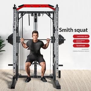 Equipo de Gimnasio <span class=keywords><strong>en</strong></span> Casa, Pesas Libres de Alta Resistencia, Jaula de Fuerza Multifuncional Ajustable, Rack para Sentadillas Profundas, Máquina <span class=keywords><strong>Smith</strong></span> - Product Image 5