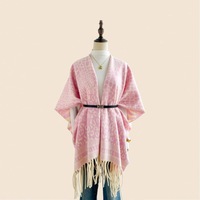 Châle en fausse fourrure imitation cachemire, châle à franges confortable, cape esthétique, couverture chaude pour femme, automne-hiver
