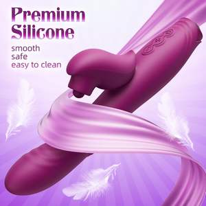 Mainan seks dewasa silikon tahan air kelinci mainan seks untuk wanita pasangan 10 manik-manik geser gerak bola ajaib g-spot Vibrator senyap - Product Image 6