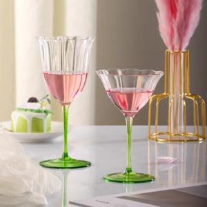 Handmade sem chumbo flor de vidro de cristal Vintage vinho copos coloridos óculos logotipo personalizado cor - Product Image 2