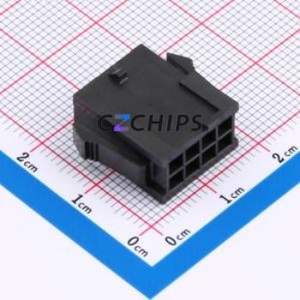 WAFER-MX3.0-08PJK-MB Housing (Wire-to-Board / Wire-to-Wire) P=3.03mm Connector 2x4P 3.03mm Micro-Fit (MX 3.0) 3.03mm - Product Image 1