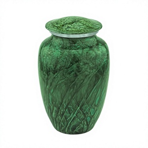 <b>Green</b> Harbor Metal Aluminium Cremation Urns Free <b>Velvet</b> Bag - Product Image 1