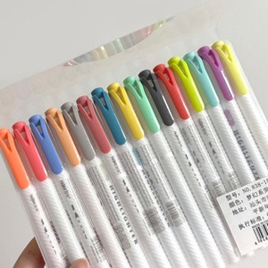 Juego de Marcadores Fluorescentes de 15 Colores, Resaltadores de Doble Cara de Alta Calidad y Duraderos para Estudiantes - Product Image 4