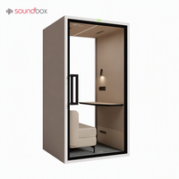 Cabine modulaire insonorisée Soundbox pour réunions, bureaux, cabines téléphoniques insonorisées, petites cabines téléphoniques insonorisées