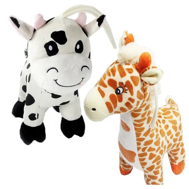 Plushies Stuffed Animals Toys Free Sample Soft Plush Musical Pull String Baby Toy