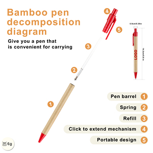Promotional Cheapest Pressed Eco-Friendly Paper Tube Ballpoint <b>Pen</b> With Custom Print Logo Adertiding for Ball Point Gift - Product Image 3
