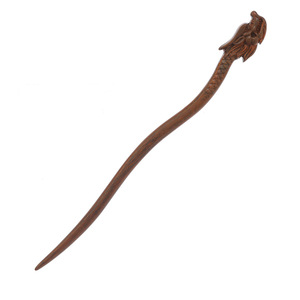 Nueva horquilla clásica de ébano estilo chino, horquilla con cabeza de dragón de los doce signos del zodiaco, adorno para el cabello de Hanfu para peinados antiguos. - Product Image 5