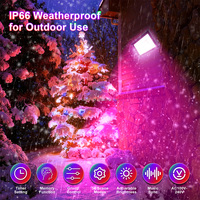 Projecteur LED RGB 50W 100W DOB 100-240V, contrôle par application Tuya WIFI, extérieur, étanche IP66, garantie de 2 ans, RGBCCT RGBCW