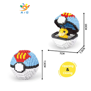 AJB DIY modelo de construcción de plástico juguete educativo Poke <span class=keywords><strong>Gollum</strong></span> Ball juego de bloques de construcción de micropartículas para niños - Product Image 1