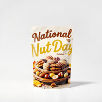 Sachets refermables à fermeture éclair, emballage plastique, sachets pour noix, biscuits, en-cas, sachets alimentaires, résistants à l'humidité, sachets pour bonbons