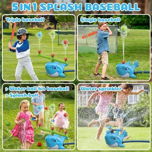 <span class=keywords><strong>Jouet</strong></span> de baleine à jet d'eau rotatif pour <span class=keywords><strong>arroseur</strong></span> de pelouse pour piscine extérieure - Product Image 2