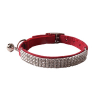 Luxury Solid Flannel Collar with Bell and Buckle Closure for Cats and Dogs Eco-Friendly